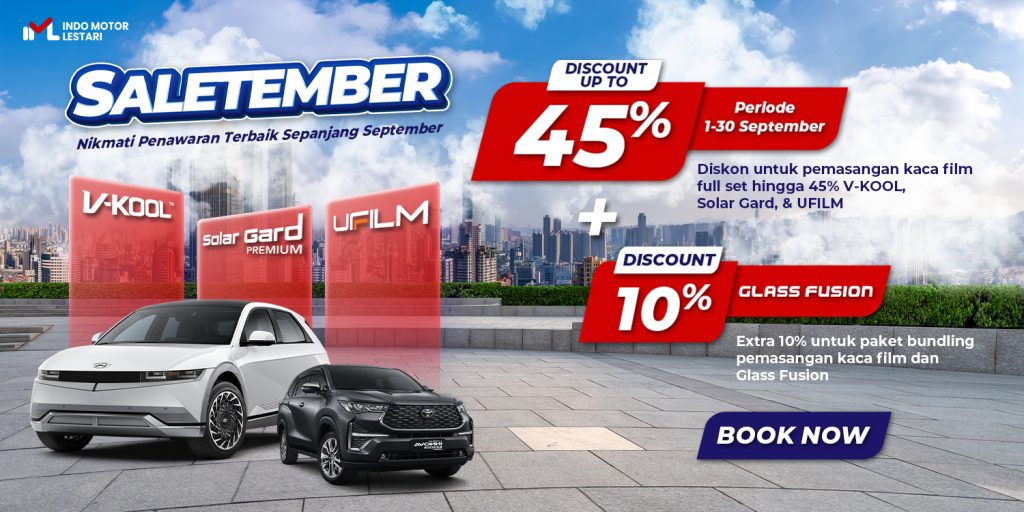 Promo Kaca Film Spesial di bulan September di Indo Motor Lestari